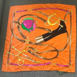 LAUREN RALPH LAUREN COLLECTION 
Equestrian Silk Printed Scarf